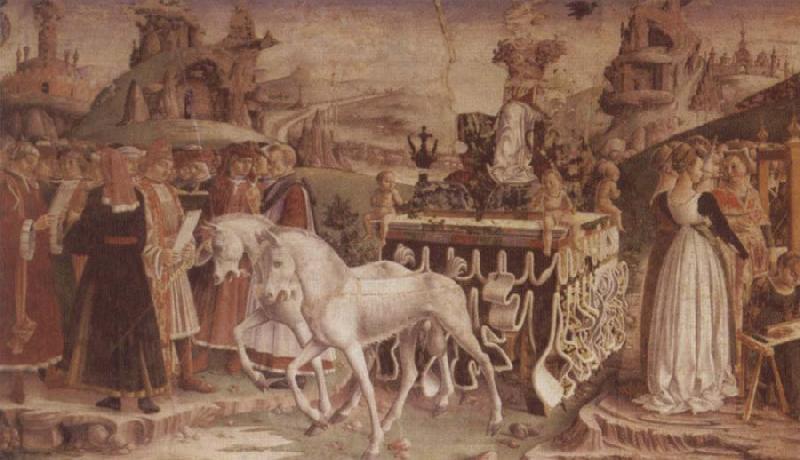Francesco del Cossa The Triumph of Minerva March,From the Room of the Months oil painting picture